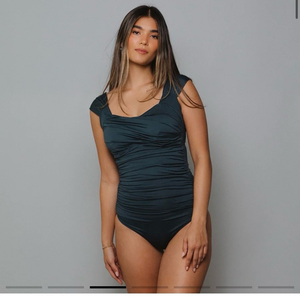 Albion Women's Swim One Piece in Dark Teal